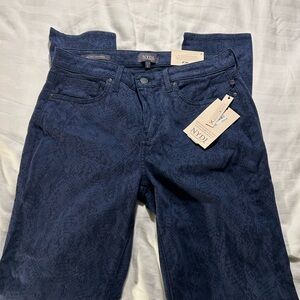 NYDJ Men's Dark Blue Patterned Jeans